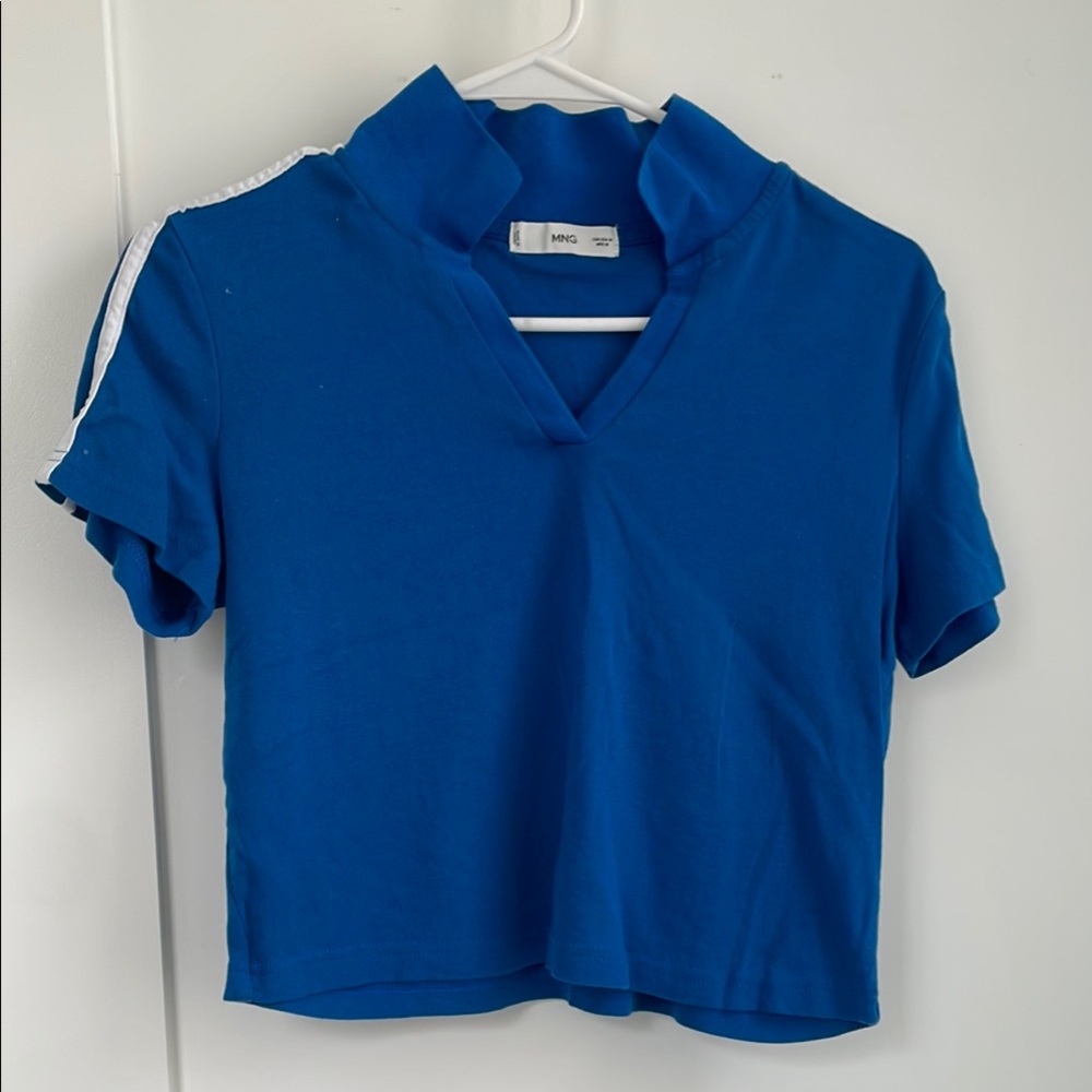 Mango Blue Crop Top